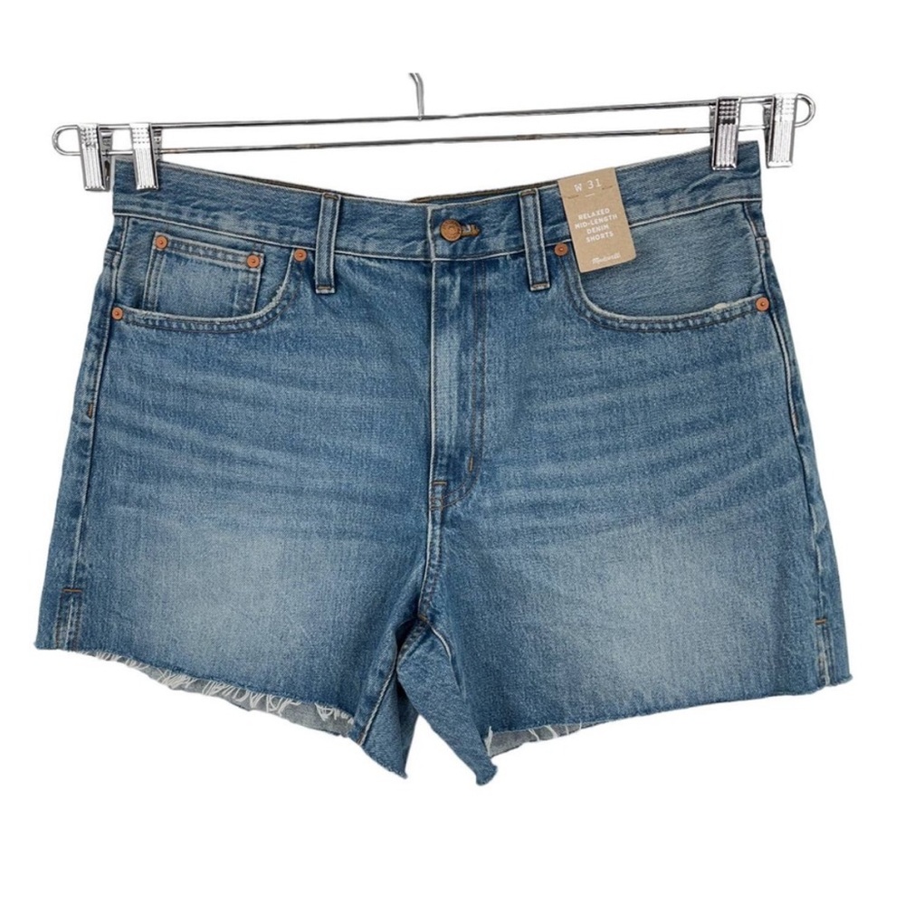 Madewell shorts relaxed mid length denim size W 31